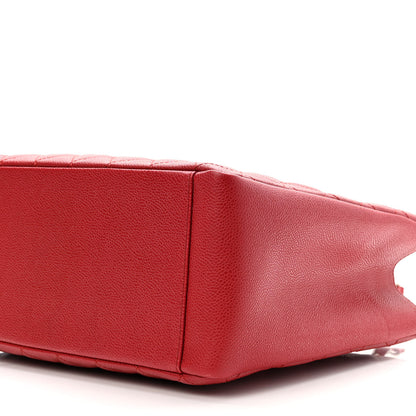 Chanel Caviar Quilted Grand Shopping Tote GST Red 10 of 10