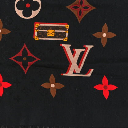 Louis Vuitton Silk Monogram Year Of The Ox Square 90 Scarf 3 of 3