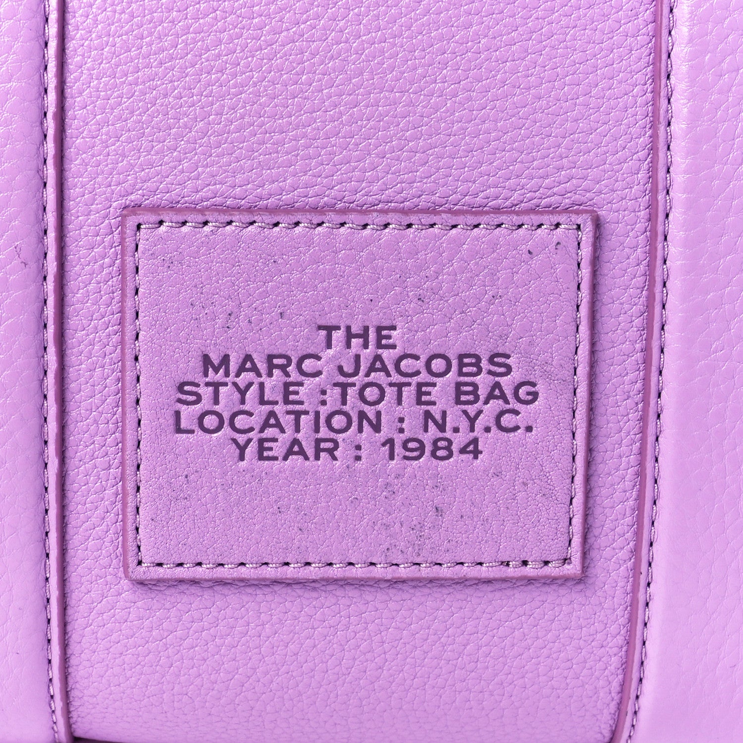 Marc Jacobs Grained Calfskin Small The Tote Bag Regal Orchid 10 of 14