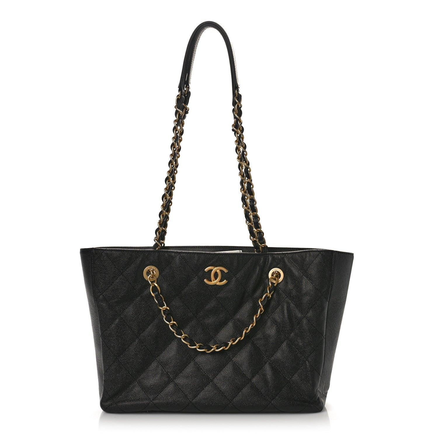 Chanel Caviar Quilted Small Shopping Tote Black 1 of 10