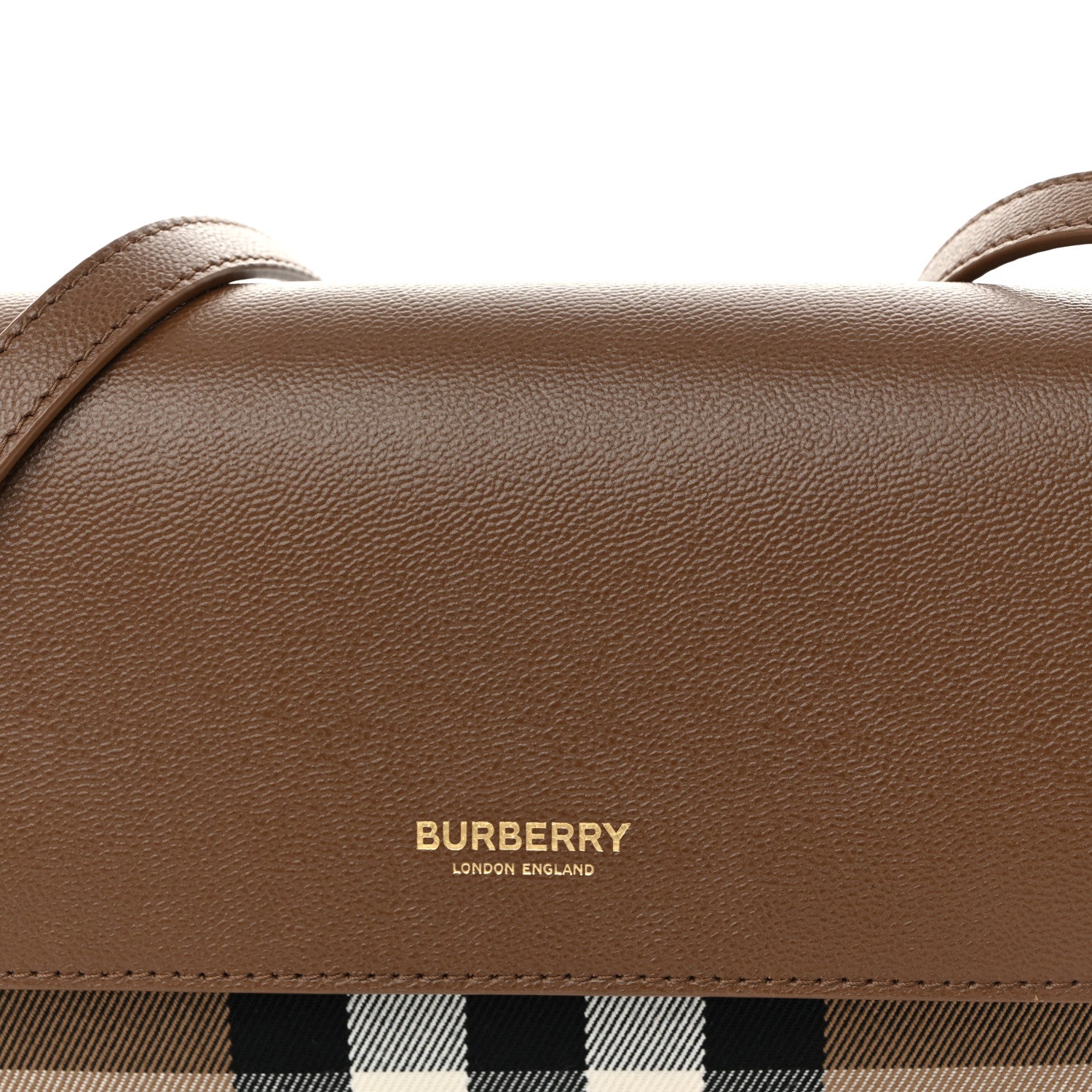 Burberry Grained Calfskin House Check Tartan Mix New Hampshire Earth 8 of 10