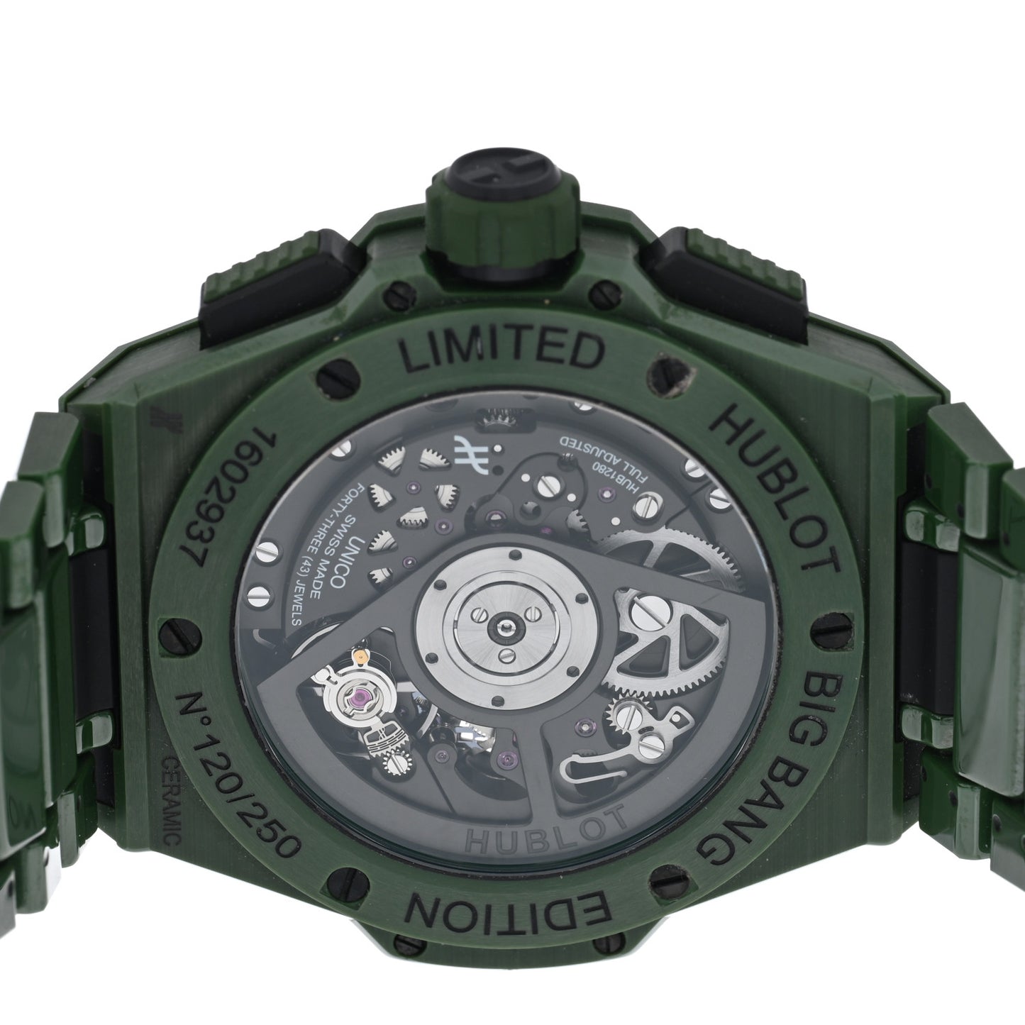 Ceramic 42mm Big Bang Integral Automatic Watch Green 451.GX.5220.GX