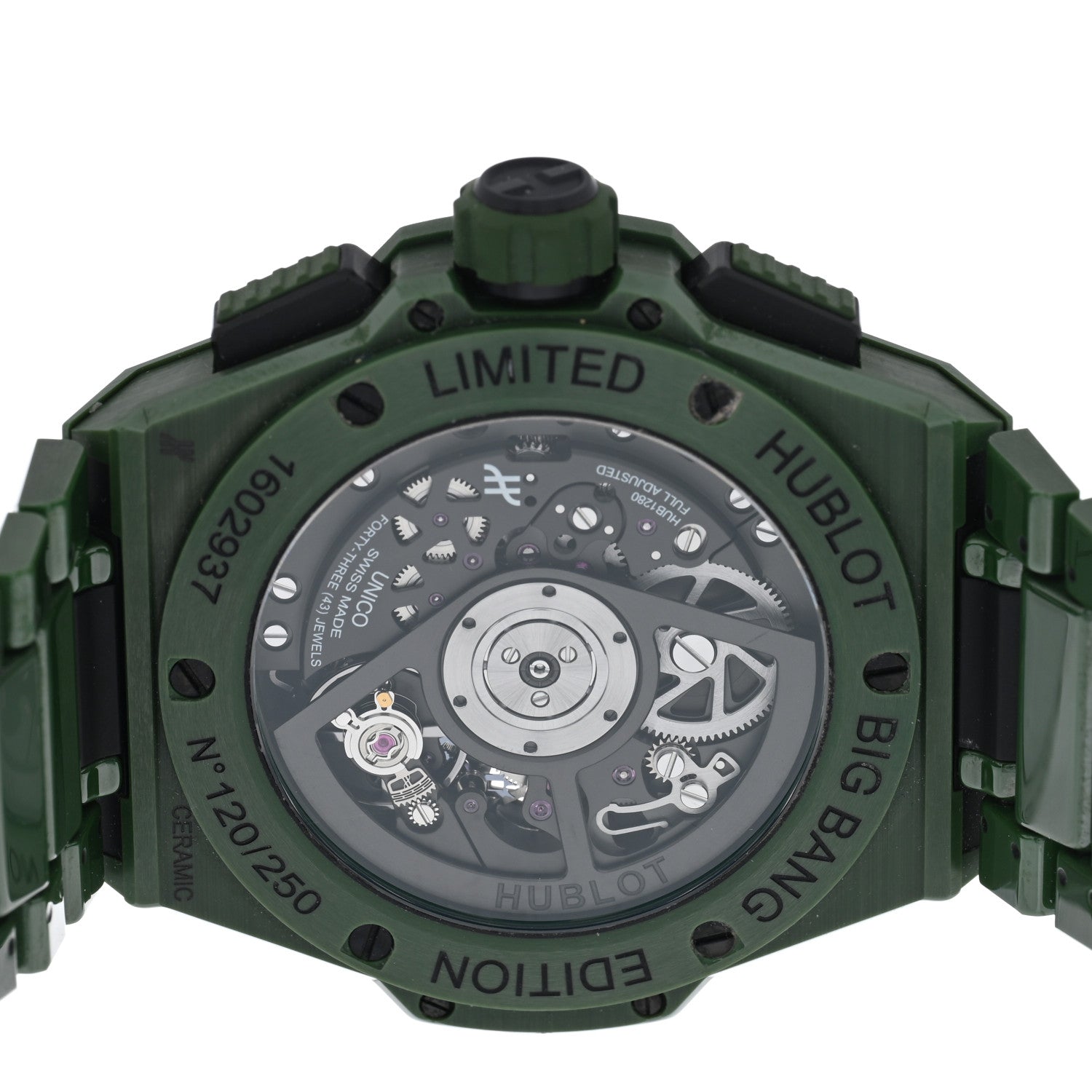 Hublot Ceramic 42mm Big Bang Integral Automatic Watch Green 451.GX.5220.GX 4 of 5