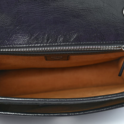 MCM Calfskin Quilted Large Mena Shoulder Bag Black 5 of 9