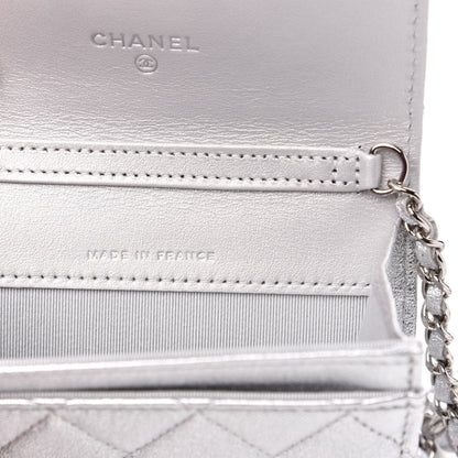 Chanel Metallic Lambskin Quilted Belt Bag Silver 7 of 12