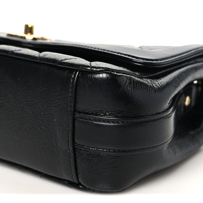 Chanel Crumpled Glazed Lambskin Quilted Small Flap Black 10 of 10