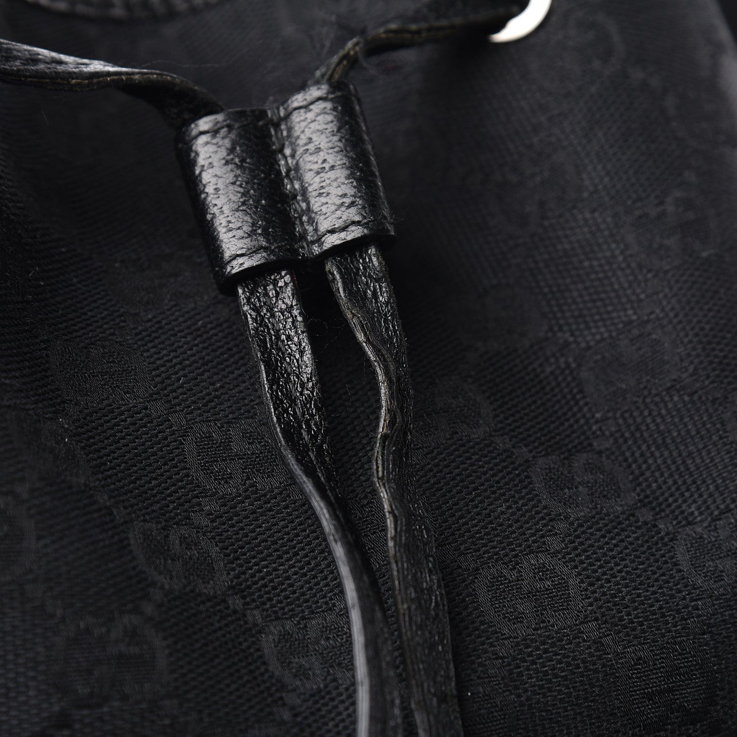 Gucci GG Monogram Single Buckle Backpack Black 13 of 18