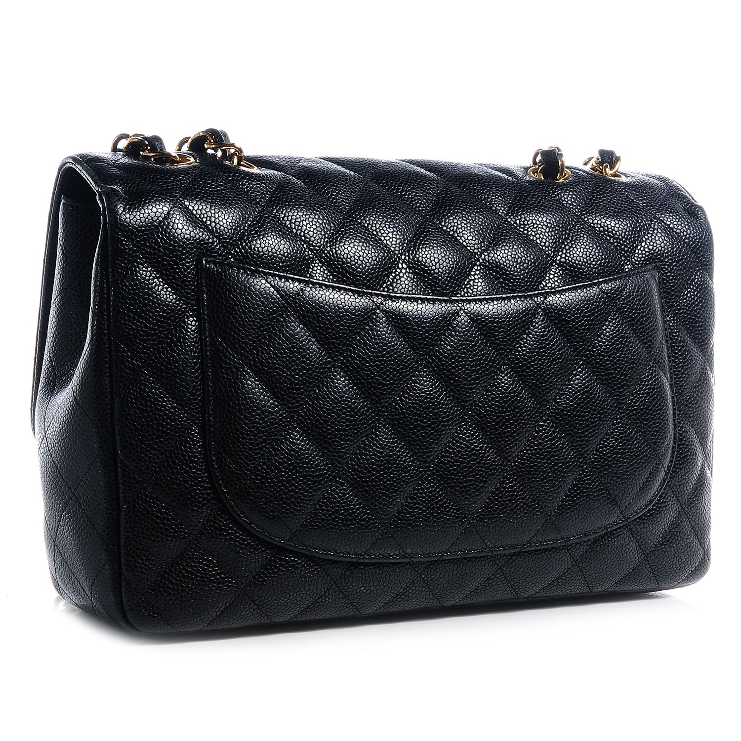 Chanel Caviar Jumbo Single Flap Black 3 of 9