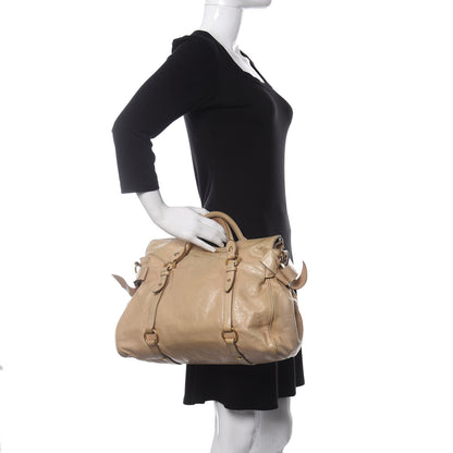 Miu Miu Vitello Lux Medium Bow Bag Cammeo 2 of 14
