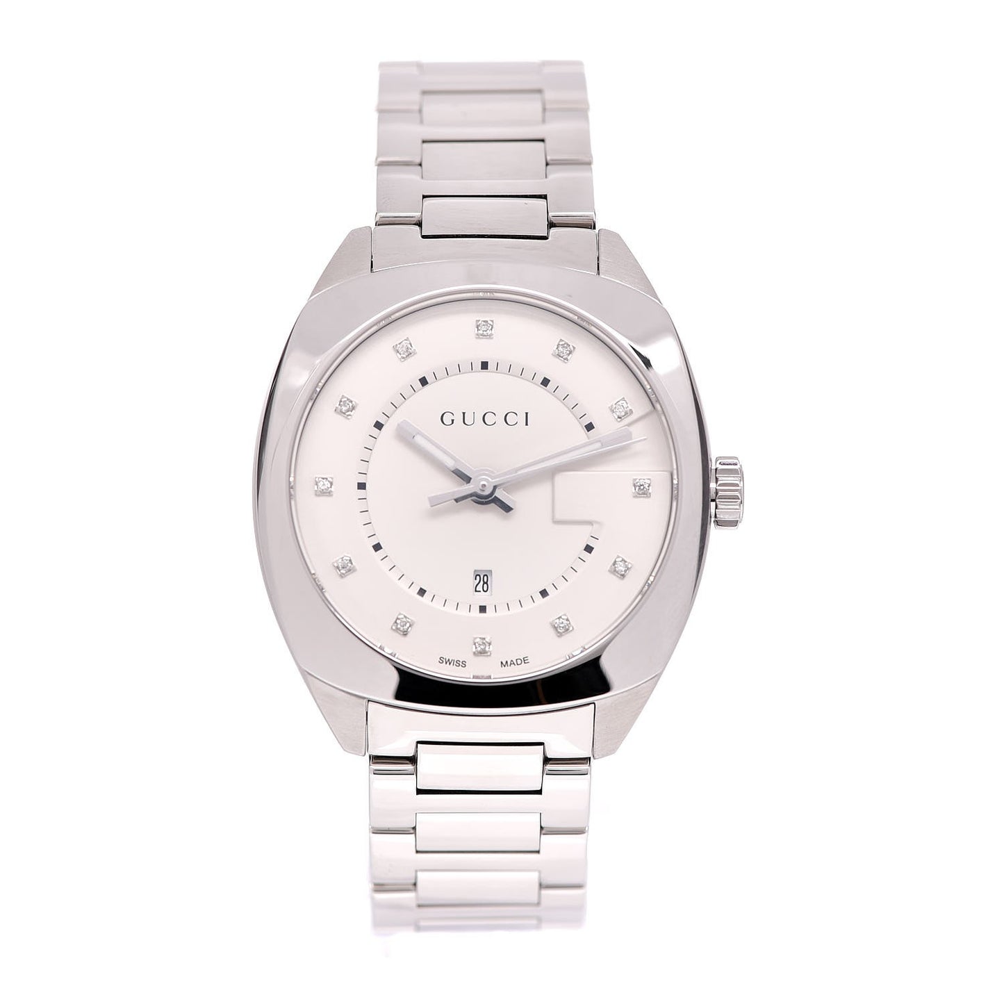 Stainless Steel Diamond 37mm G-Timeless Quartz Watch White
