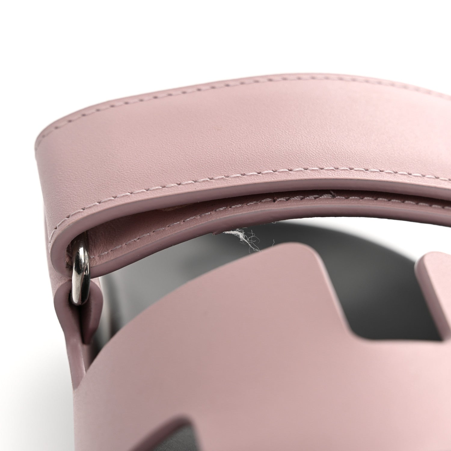 Hermes Calfskin Womens Chypre Sandals 36 Rose Porcelaine 13 of 14