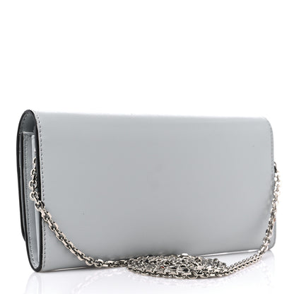 Fendi Vitello Liberty Fun Fair Studded Continental Wallet On Chain Grigio Perla Multicolor 2 of 14