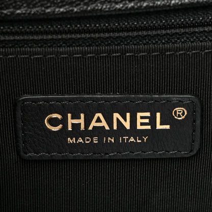 Chanel Caviar Chevron Quilted New Medium Boy Flap Black 6 of 11
