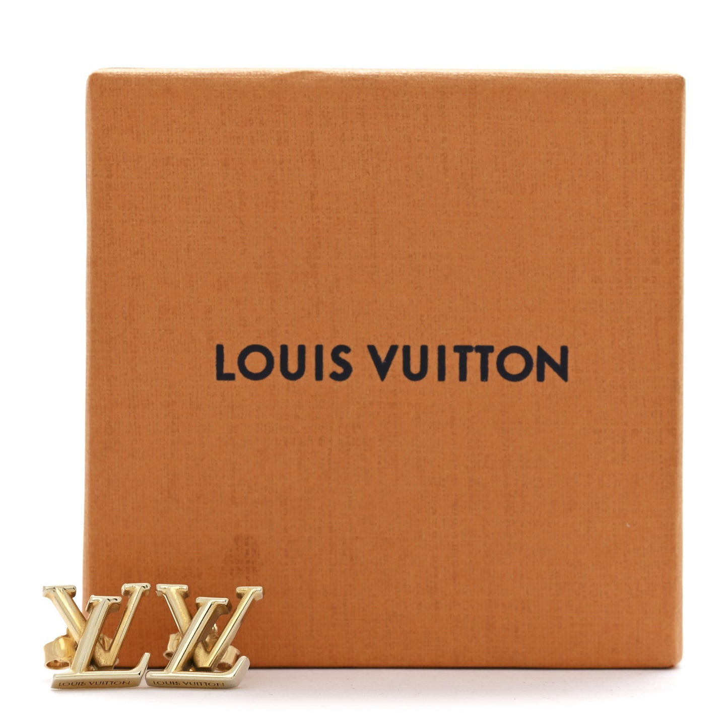 Metal LV Iconic Earrings Gold