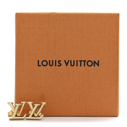 Louis Vuitton Metal LV Iconic Earrings Gold 6 of 6
