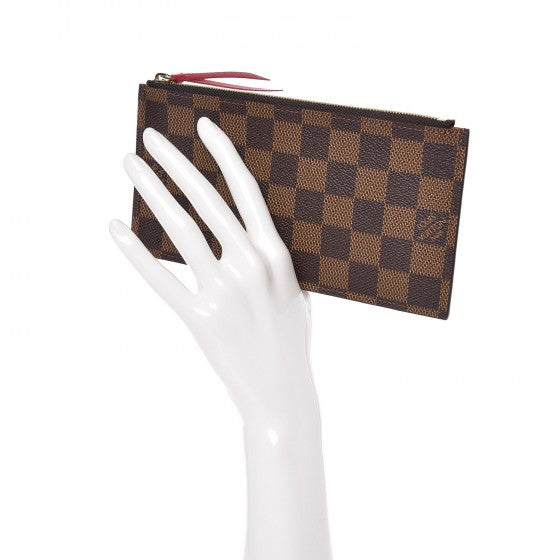 Louis Vuitton Damier Ebene Felicie Chain Wallet Zippered Insert 2 of 6