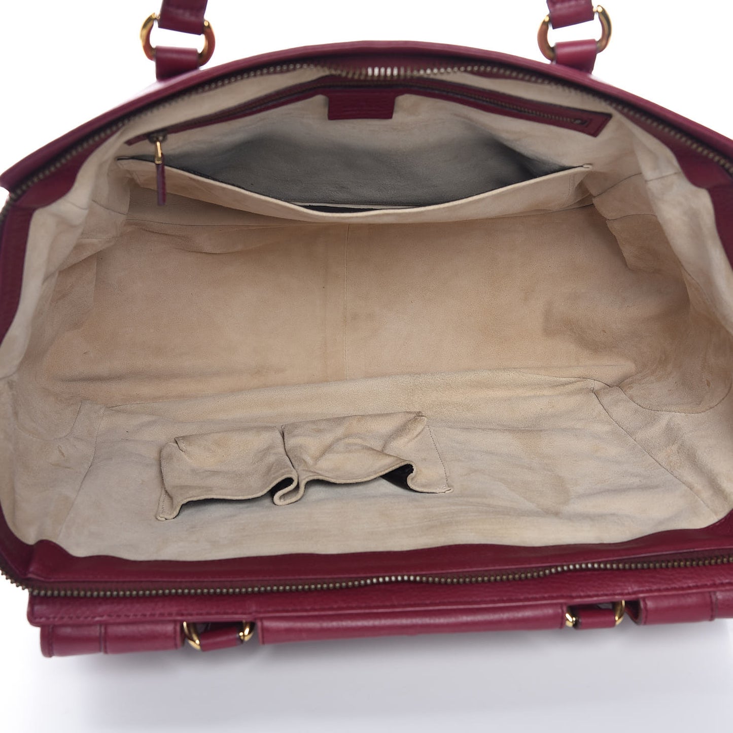 Cellarius Calfskin Medium 1973 Top Handle Satchel Cherry Gloss