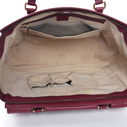 Gucci Cellarius Calfskin Medium 1973 Top Handle Satchel Cherry Gloss 5 of 15