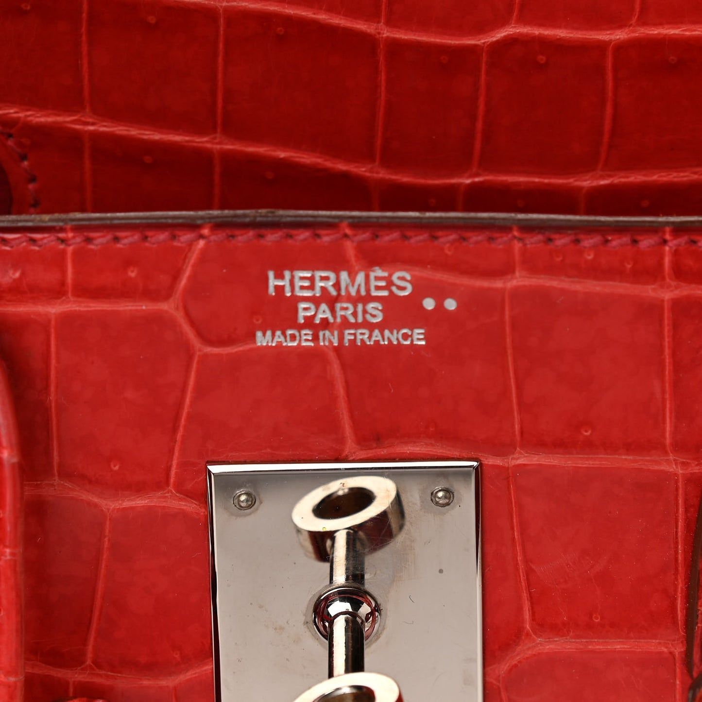 Shiny Niloticus Crocodile Birkin 30 Sanguine