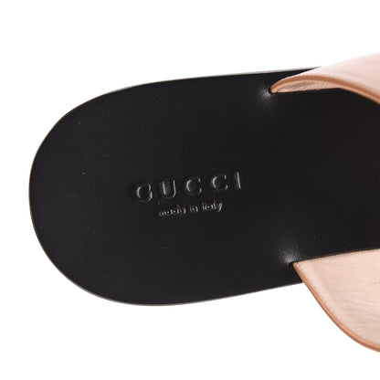Gucci Calfskin GG Marmont Thong Sandals 37.5 Cognac 7 of 9