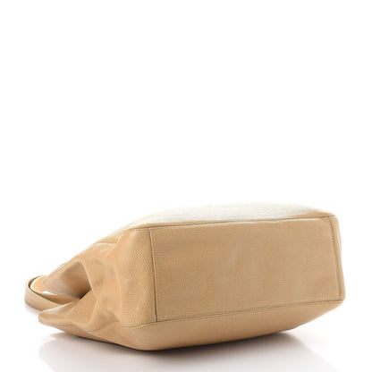 Chanel Caviar CC Shopper Tote Beige 4 of 19