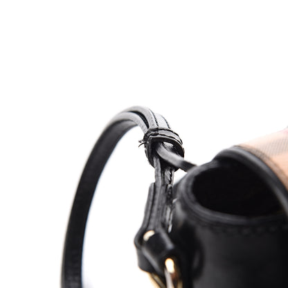Burberry Haymarket Check Maydown Crossbody Bag Black 12 of 12