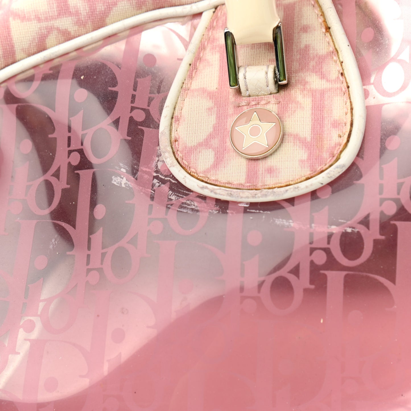 Monogram PVC Bowler Pink