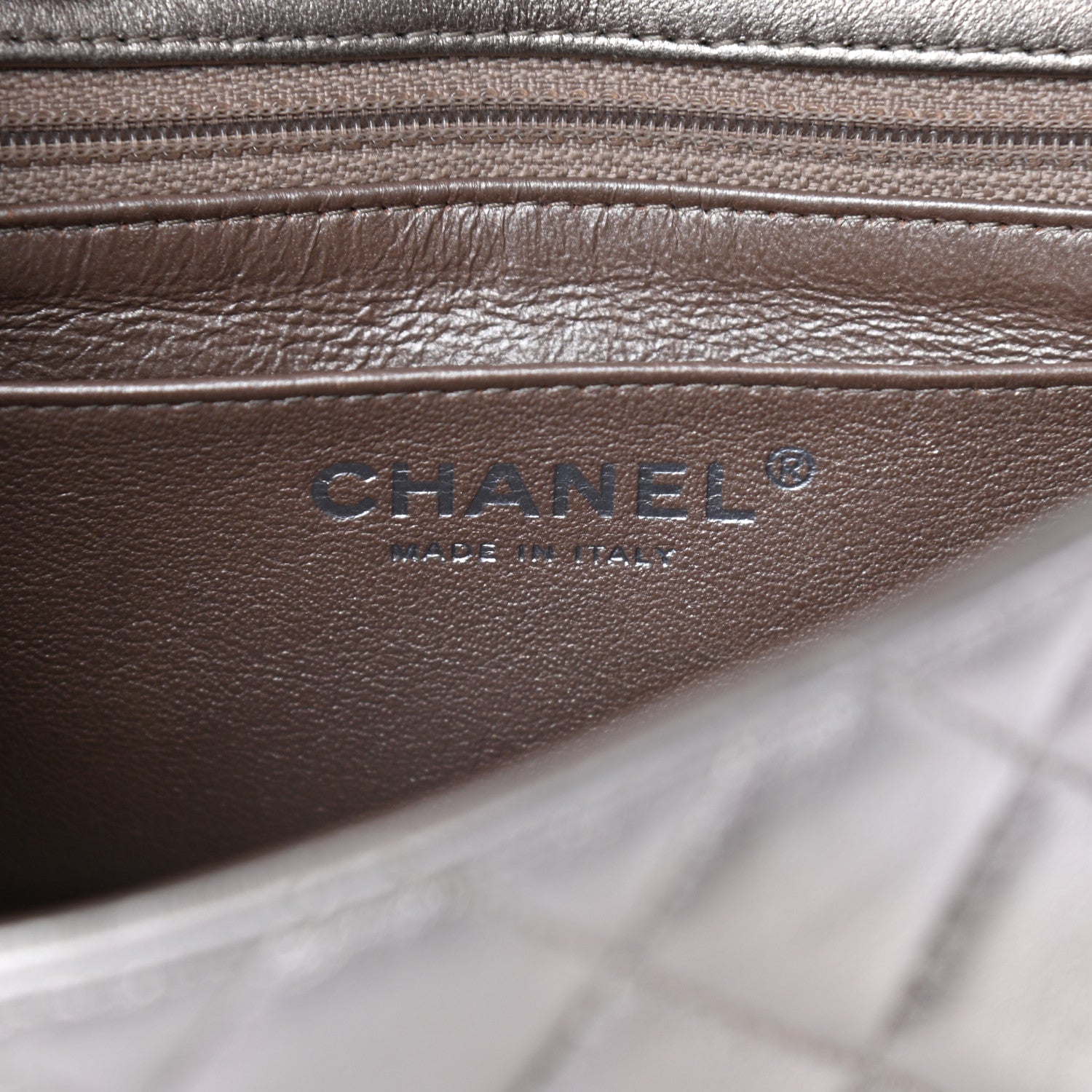 Chanel Metallic Lambskin Quilted Mini Square Flap Light Gold 8 of 11