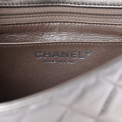 Chanel Metallic Lambskin Quilted Mini Square Flap Light Gold 8 of 11