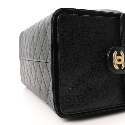 Chanel Caviar Quilted Medium Chanel 25 Handbag Black 11 of 11