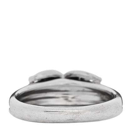 Tiffany 18K White Gold Diamond Signature X Ring 56 7.5 3 of 5