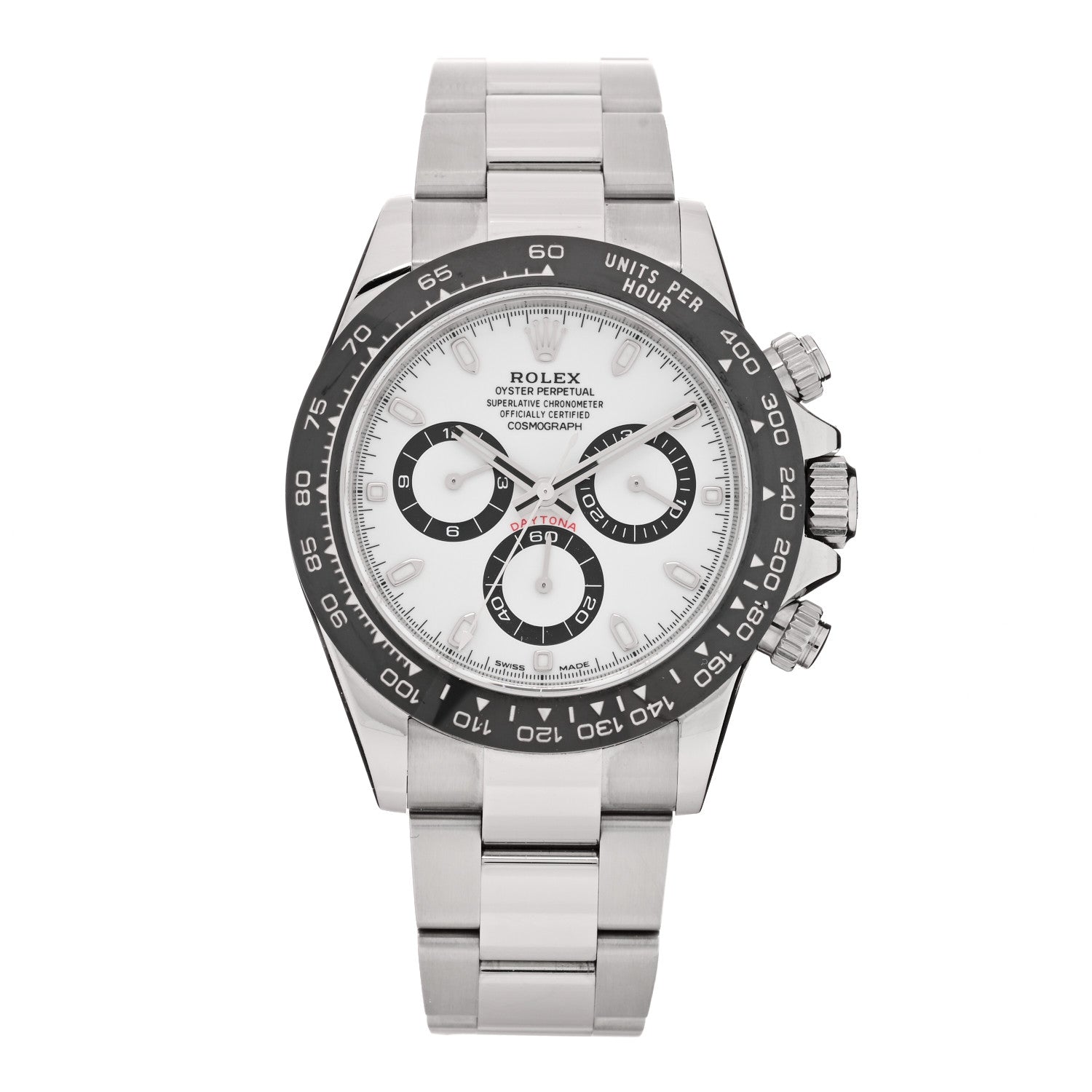 Rolex Stainless Steel 40mm Oyster Perpetual Cosmograph Daytona Panda Watch White 116500LN 1 of 4