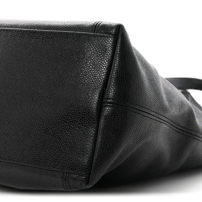 Chanel Caviar CC Shopper Tote Black 19 of 25