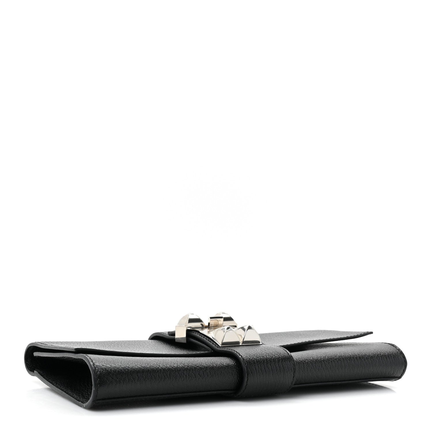 Hermes Chevre Mysore Medor 23 Clutch Black 4 of 12