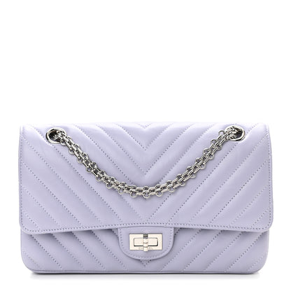 Chanel Aged Calfskin Chevron Quilted 2.55 Reissue 225 Flap Light Purple 1 of 10