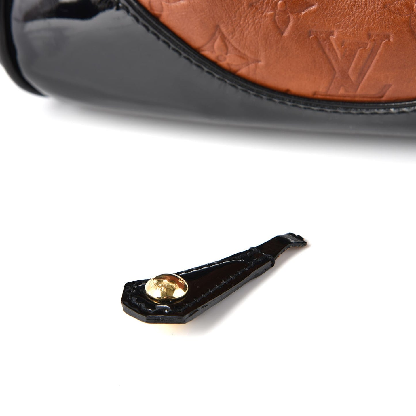 Cuir Embossed Monogram Stephen Bag Fauve