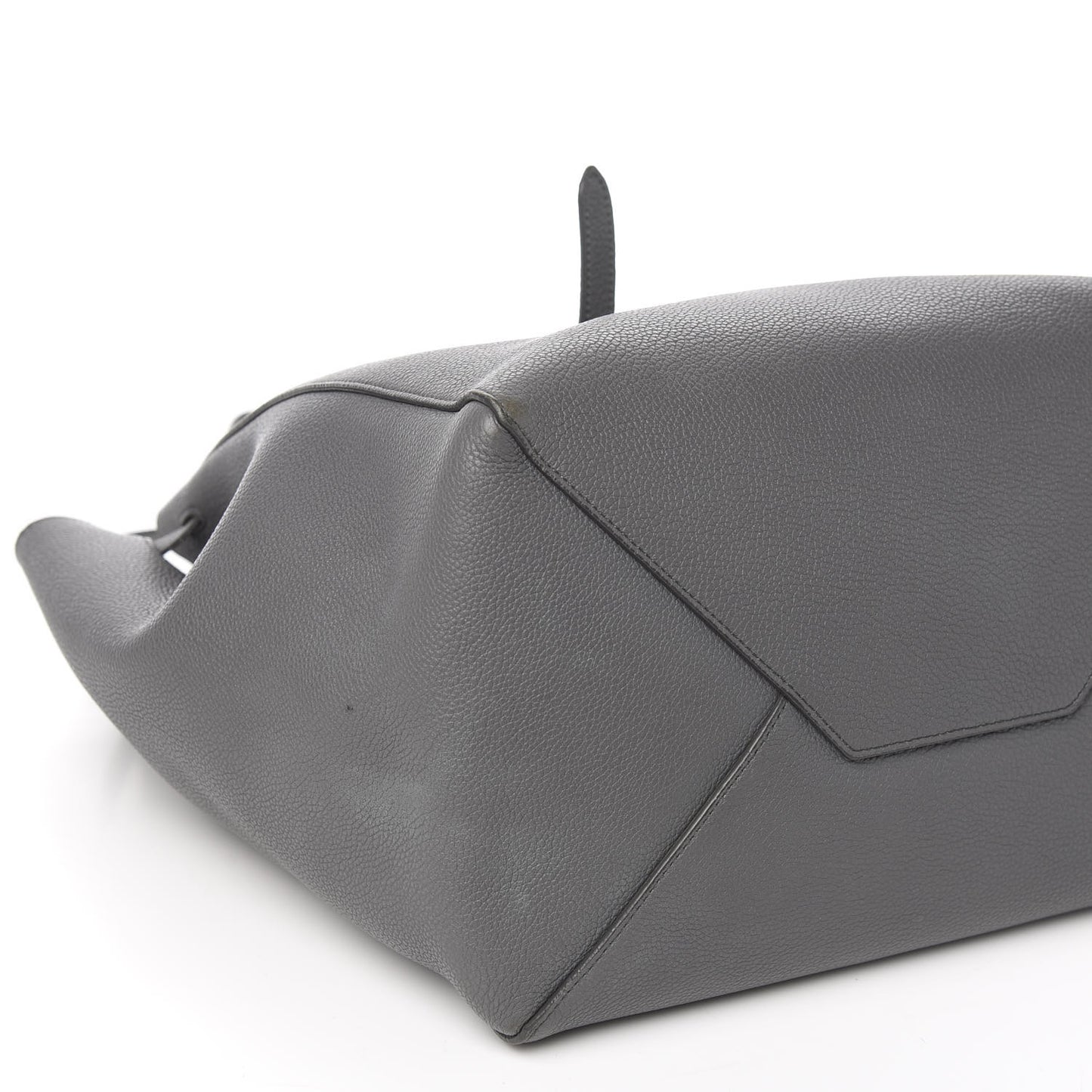 Soft Grained Calfskin Small Belt Cabas Phantom Medium Grey