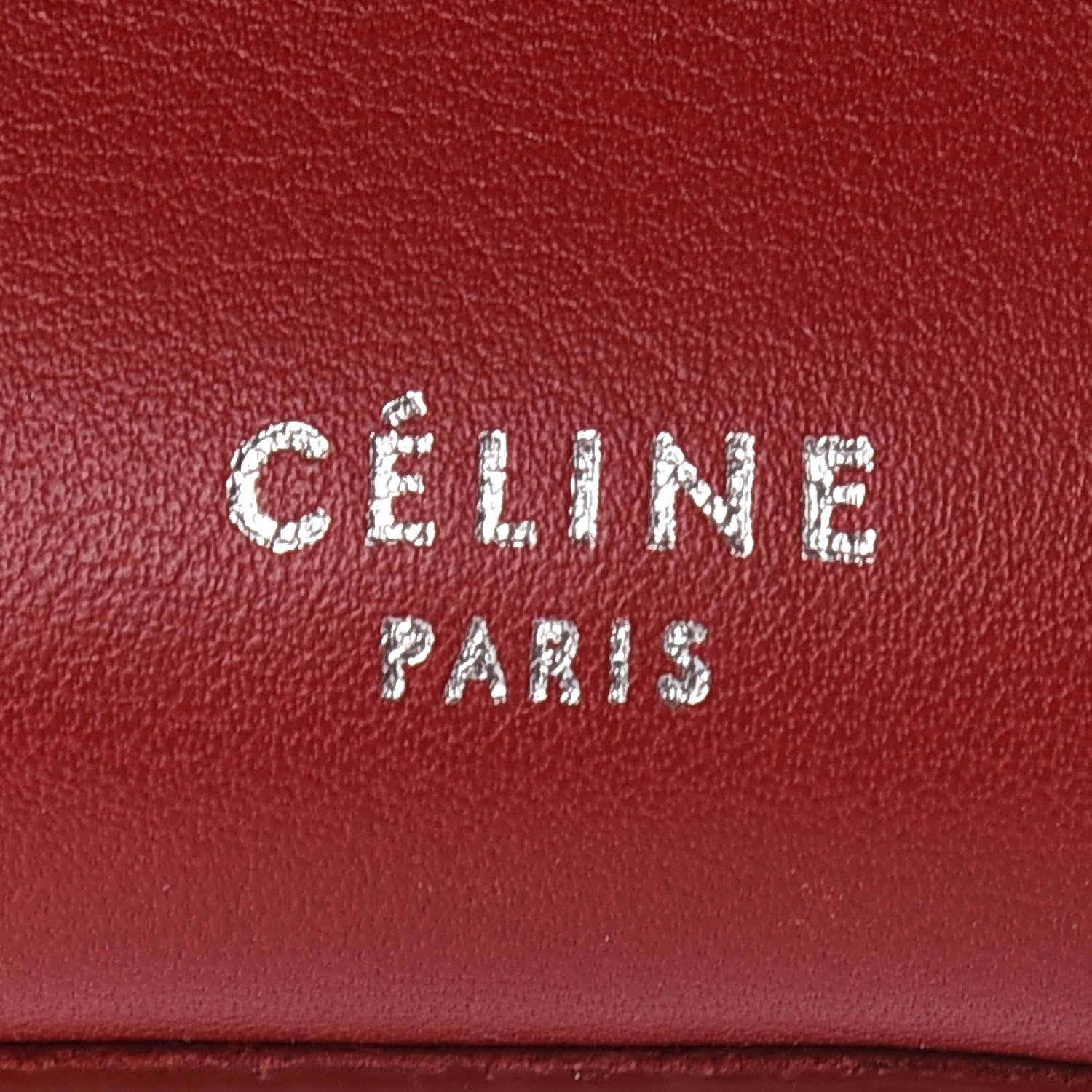 Celine Smooth Calfskin Long Strap Big Bucket Bag Pop Red 6 of 10