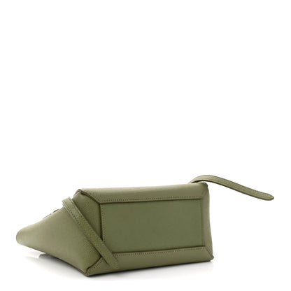 Celine Grained Calfskin Nano Belt Bag Army Green 4 of 10