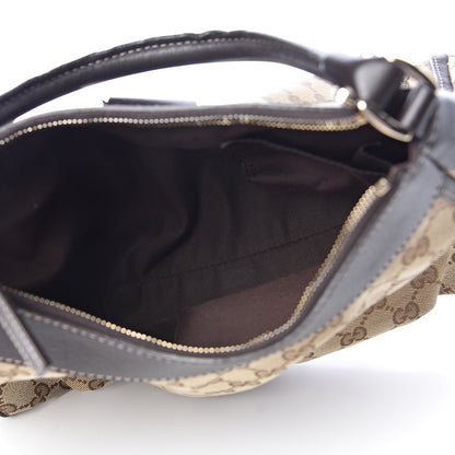 Gucci Monogram Medium D Gold Ring Hobo Brown 5 of 14