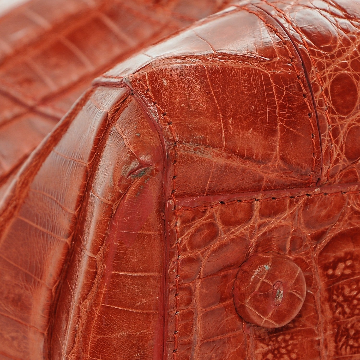 Nancy Gonzalez Crocodile Tote Orange 5 of 8