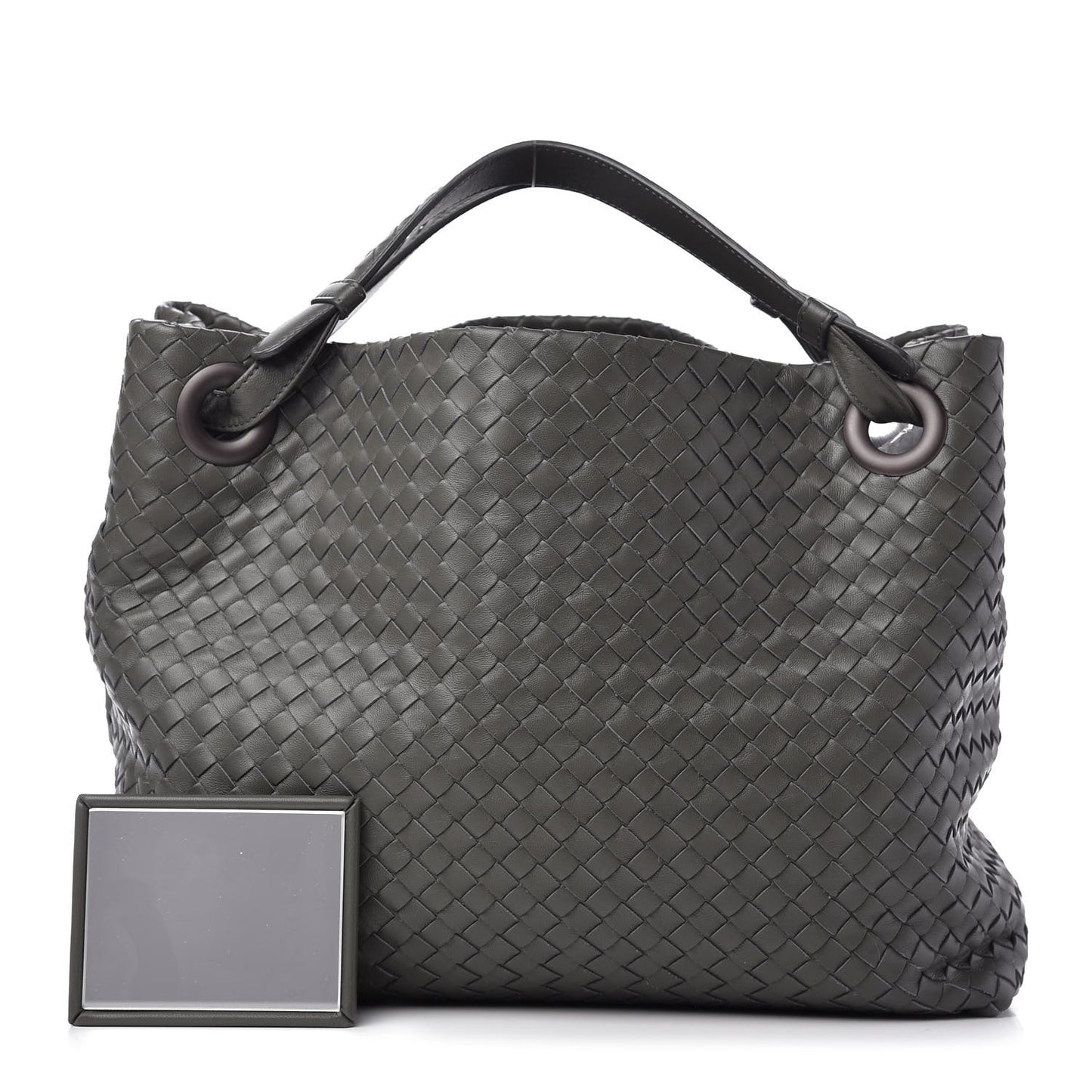 Nappa Intrecciato Bella Tote Grey