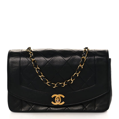 Chanel Lambskin Quilted Small Single Flap Black 1 of 8