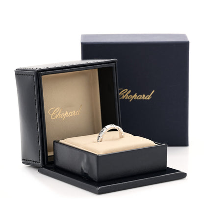 Chopard 18K White Gold Diamond Ice Cube Band Ring 52 6 5 of 5