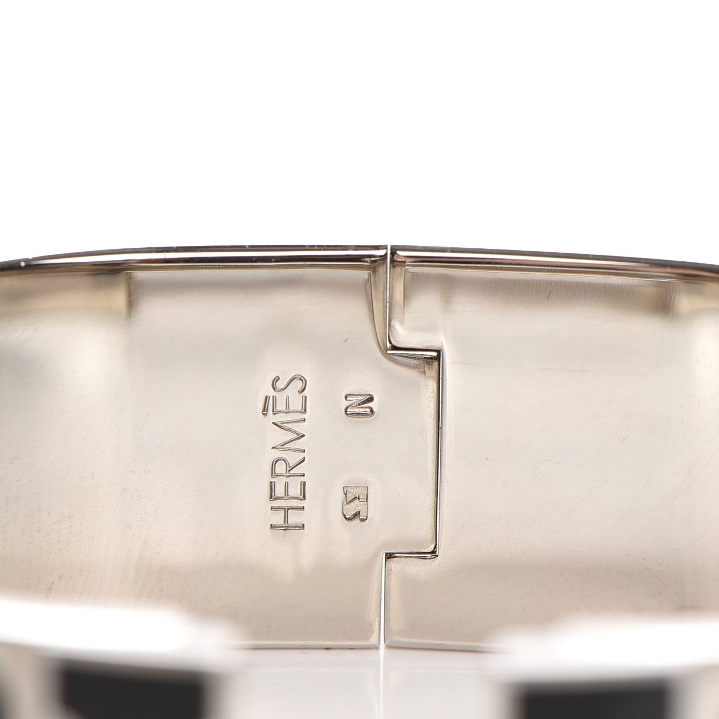 Enamel Wide Clic Clac H Bracelet GM Black