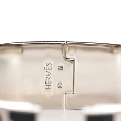 Hermes Enamel Wide Clic Clac H Bracelet GM Black 4 of 5