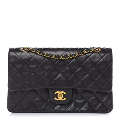 Chanel Lambskin Quilted Medium Double Flap Black 1 of 15