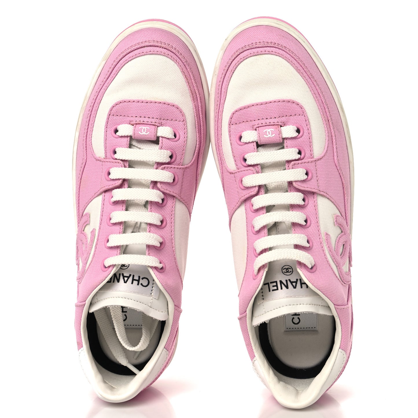 Cotton Sneakers 39 Pink White