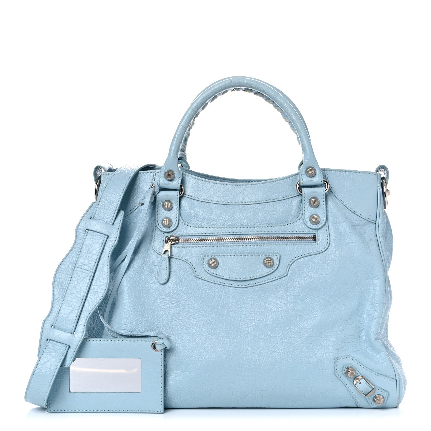 Balenciaga Agneau Giant 12 Silver Hardware Velo Bleu Dragee 1 of 21