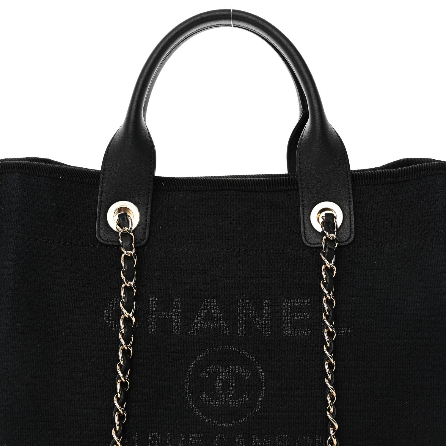 Chanel Mixed Fibers Small Deauville Tote Black 8 of 15